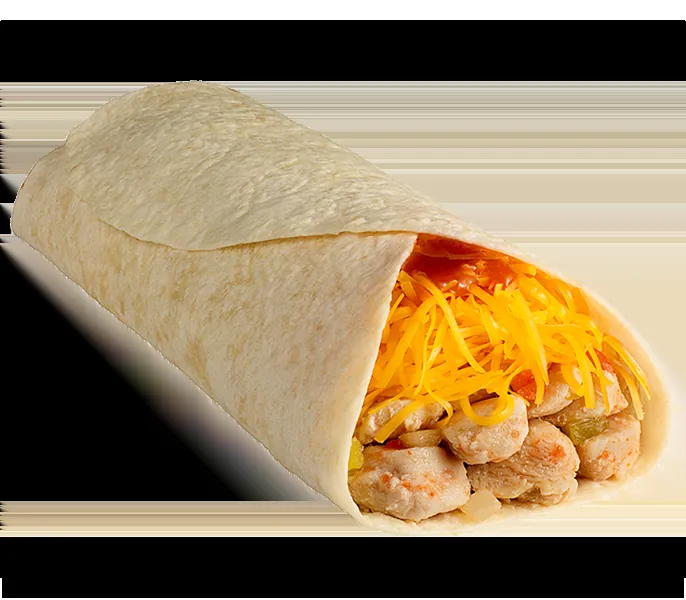Taco Time Chicken Burrito with price and calories