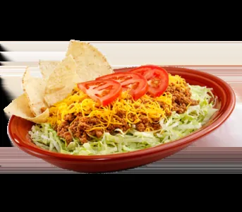 Taco Time Classic Beef Taco Salad with price and calories