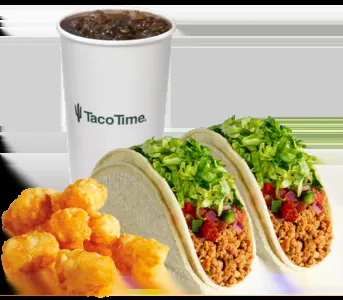 Taco Time Two Baja Tacos Combo with price and calories